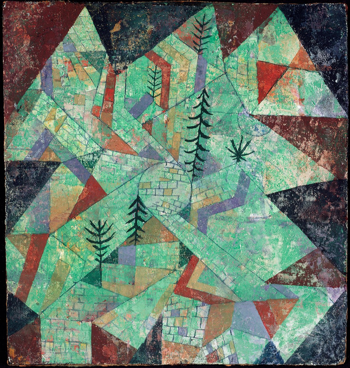 Wald bau (Ahşap yapı) by Paul Klee