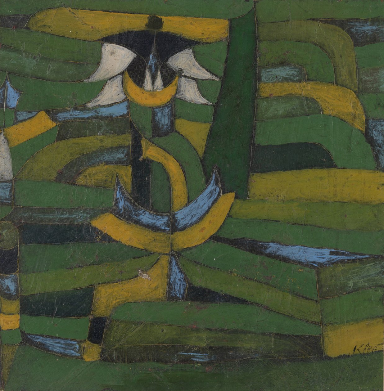 Bahçedeki Beyaz Çiçek, 1920. by Paul Klee