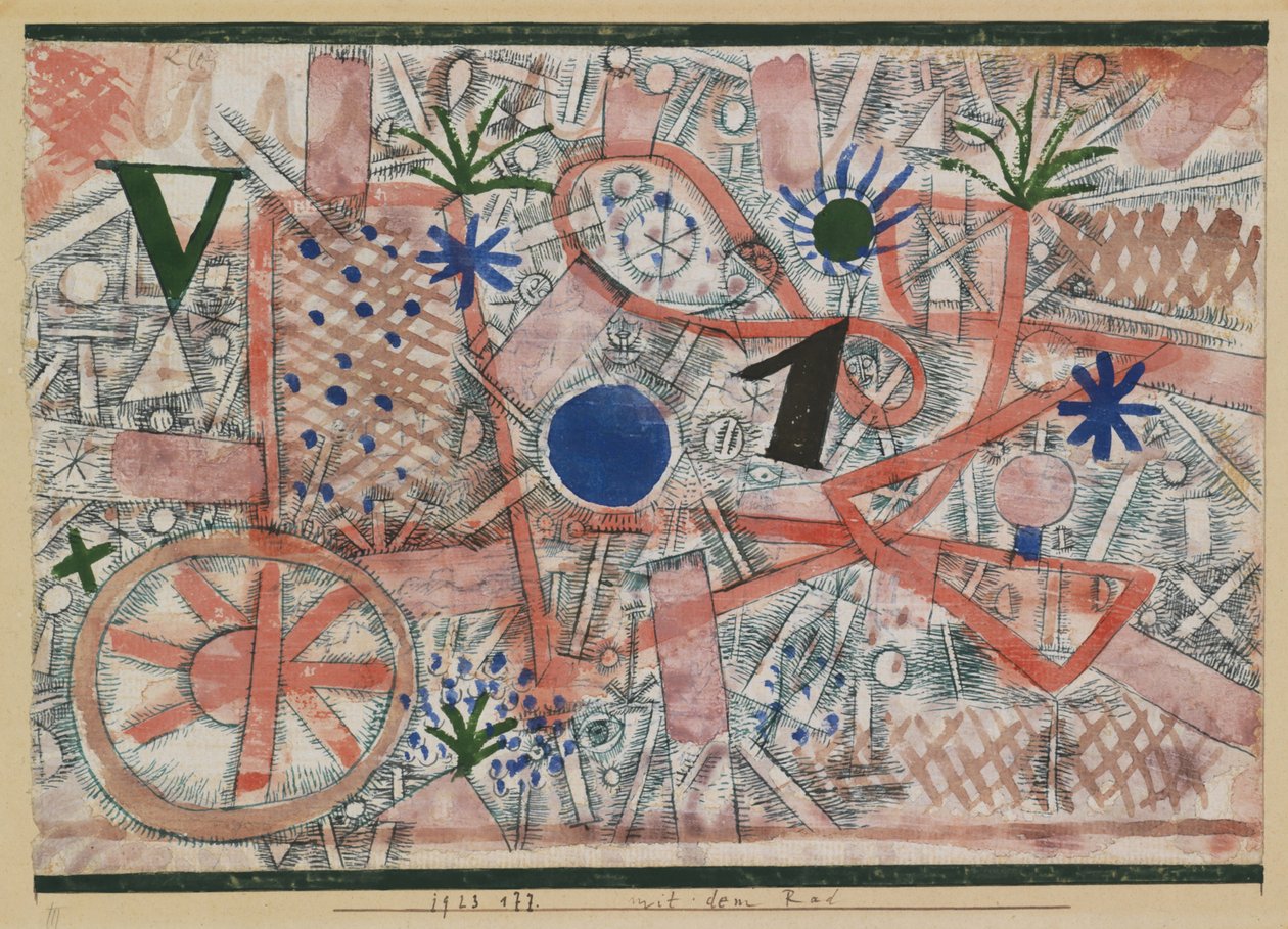 Tekerlek ile. by Paul Klee
