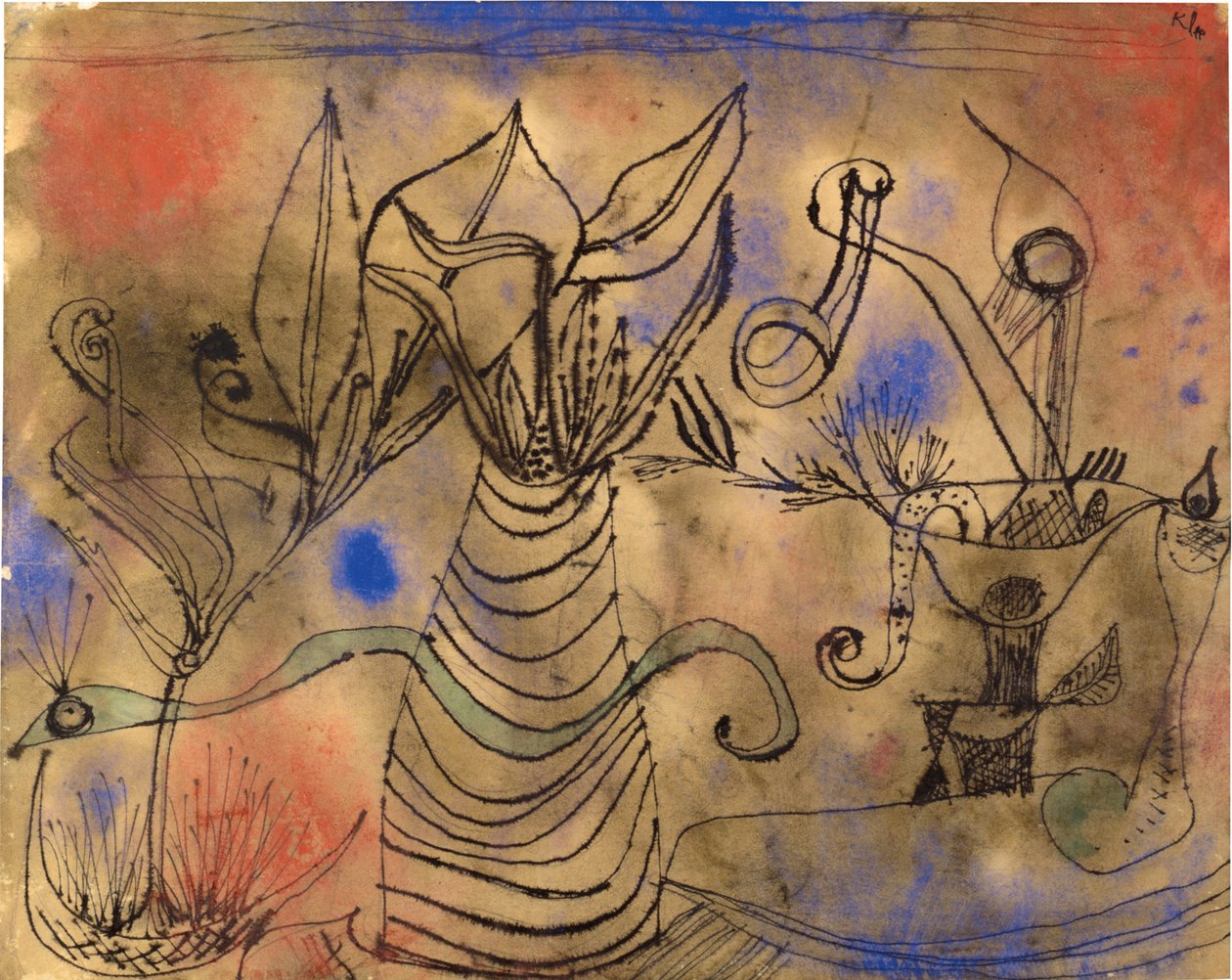 Yılanla, 1924. by Paul Klee