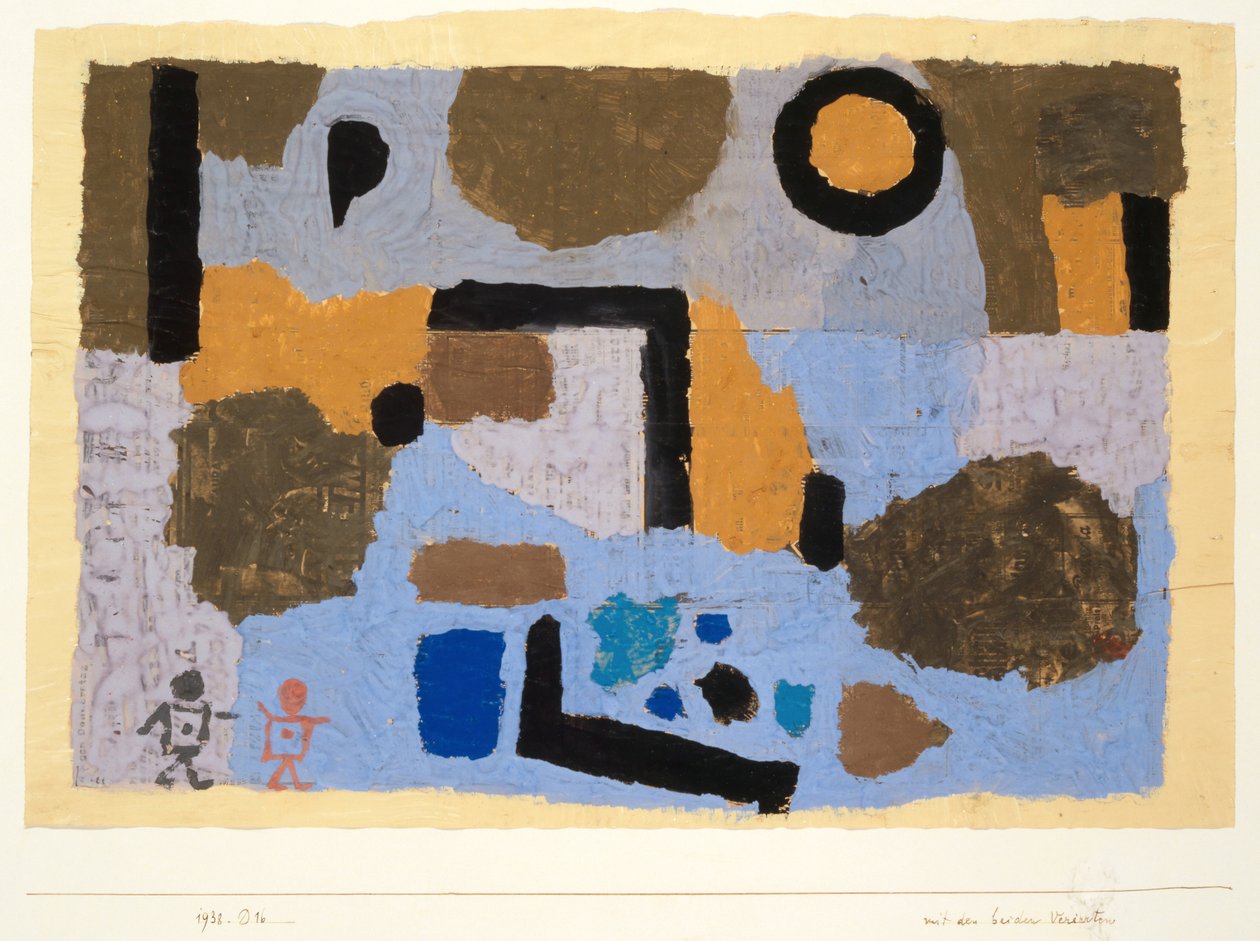 İki kayıp olanla, 1938. by Paul Klee