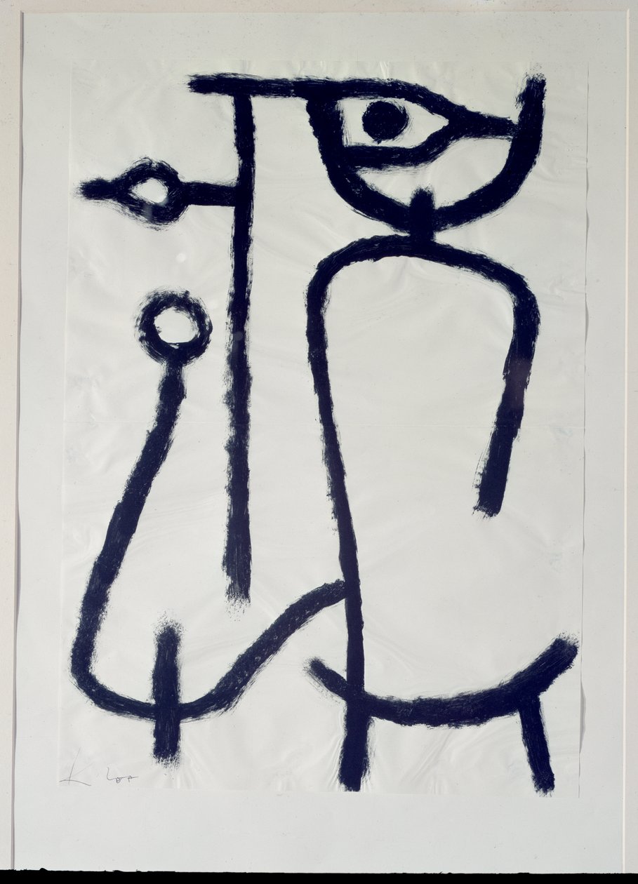 Kadın bir yana (Çizim, 20. yüzyıl) by Paul Klee