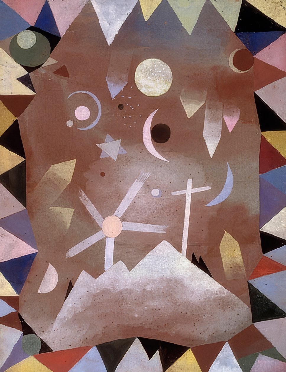 Dağ yüksekliğinde. 1917 by Paul Klee
