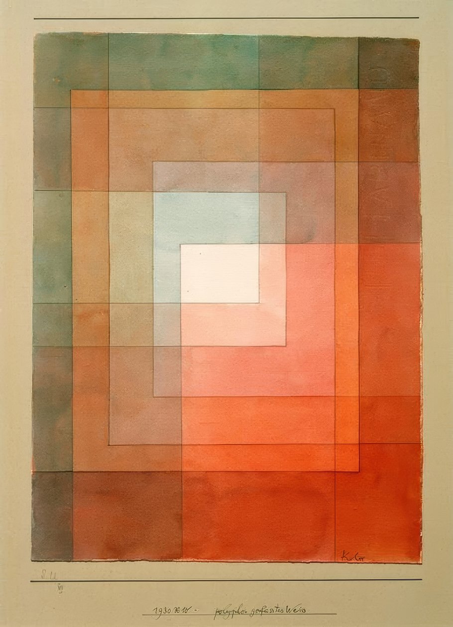 polifonik beyaz by Paul Klee