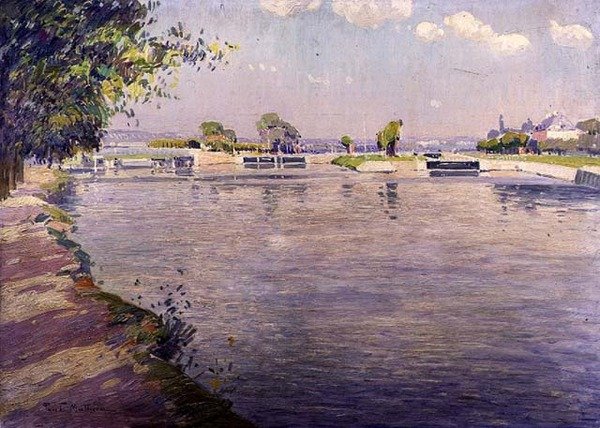 Huzurlu Bir Öğleden Sonra (panelde yağ) by Paul Mathieu