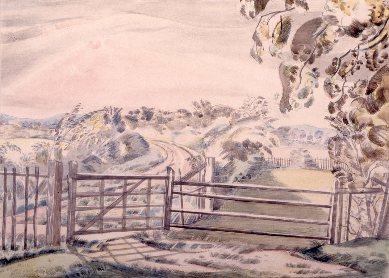 Oxenbridge'de Çizim by Paul Nash
