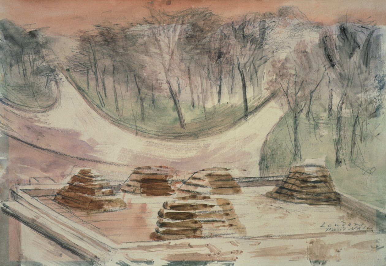 Londra Parkı, Marble Arch Savunma by Paul Nash