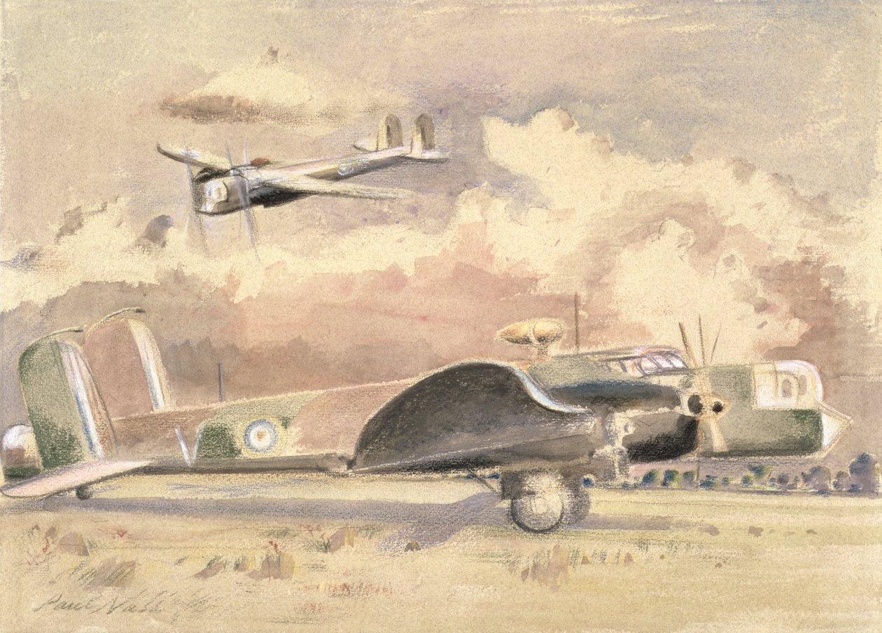 Whitley Bombacıları Sunning by Paul Nash