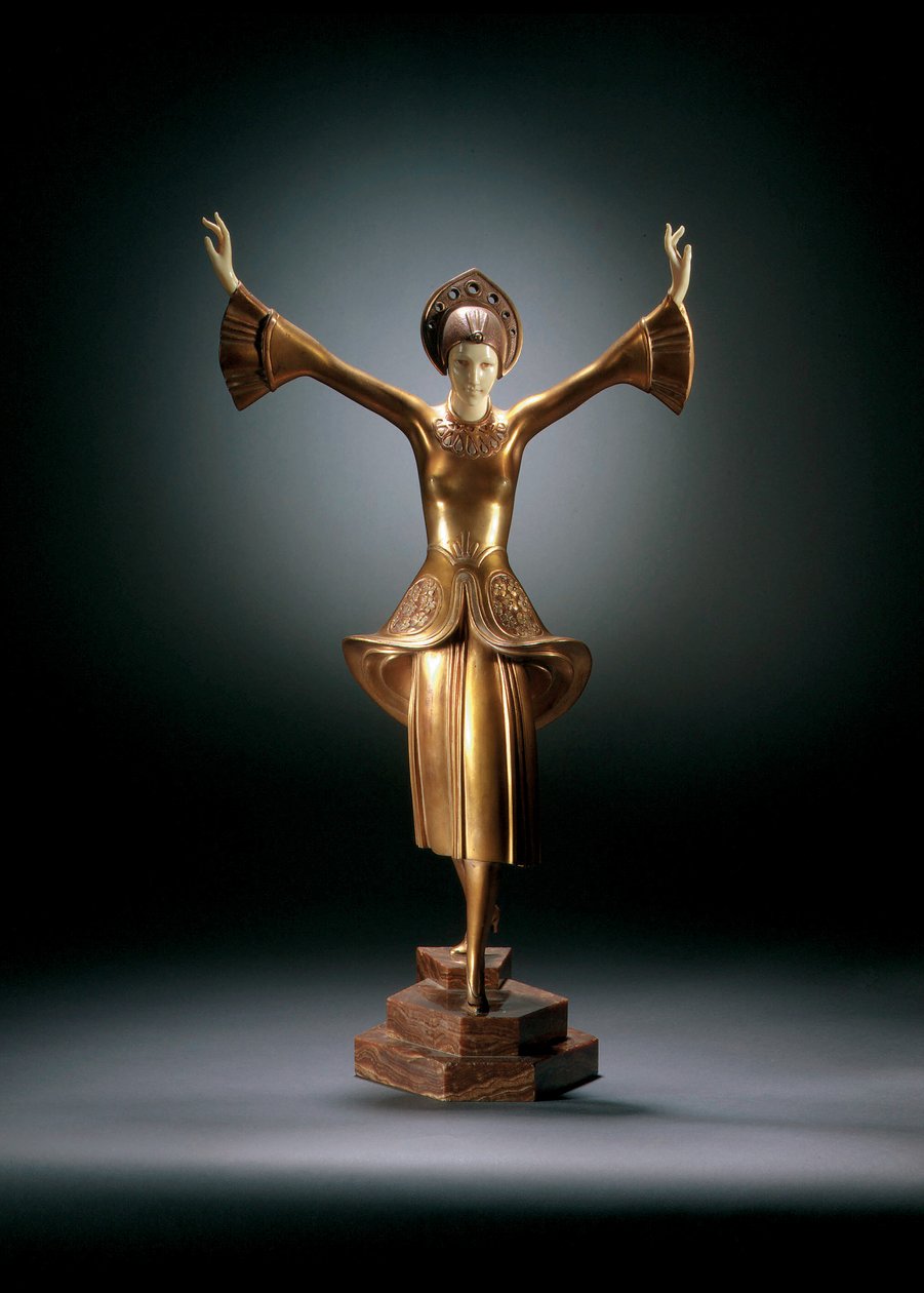 Yıldız (yaldızlı bronz ve fildişi) by Paul Philippe