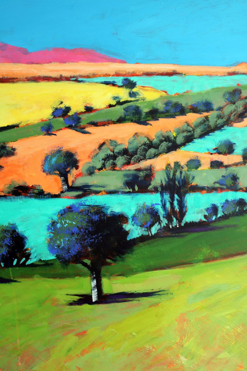 Coombe yakın çekim 3 (gemide akrilik) by Paul Powis