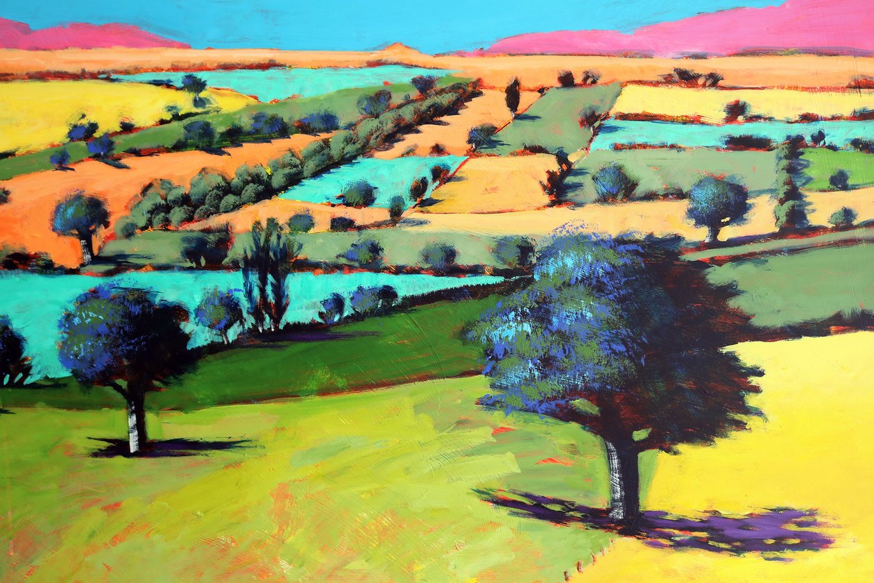 Coombe yakın çekim 4 (gemide akrilik) by Paul Powis