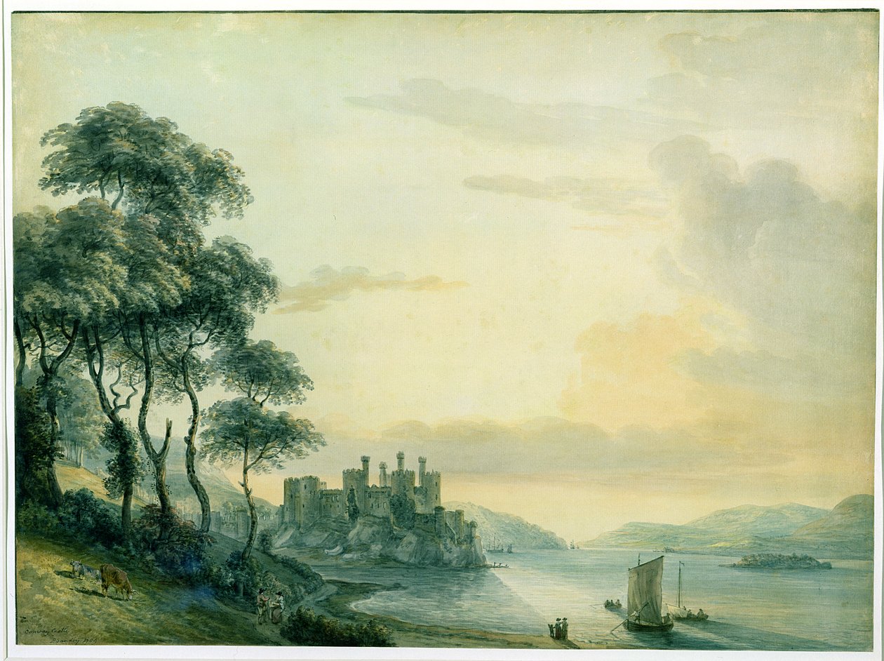 Conway Kalesi, 1789 (kağıt üzerinde wc) by Paul Sandby