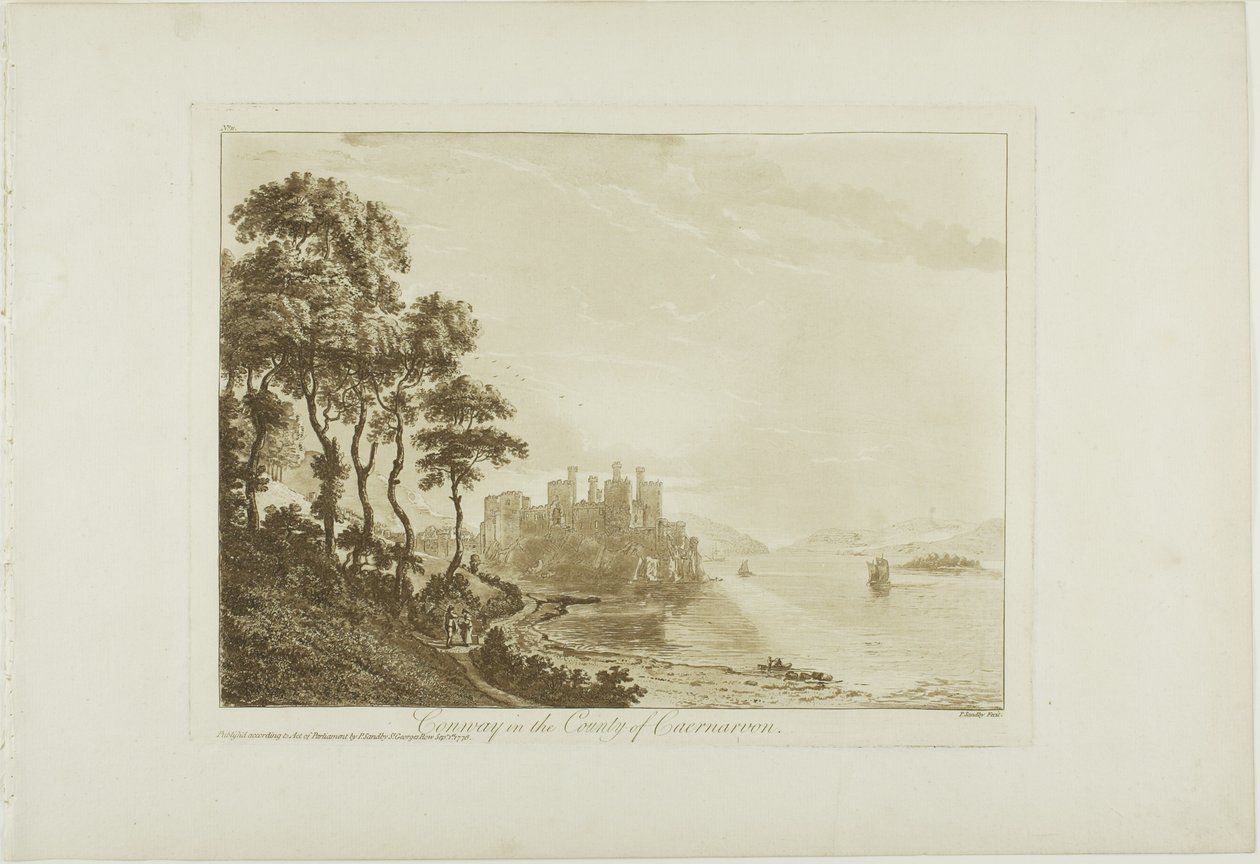 Caernarvon County Conway by Paul Sandby