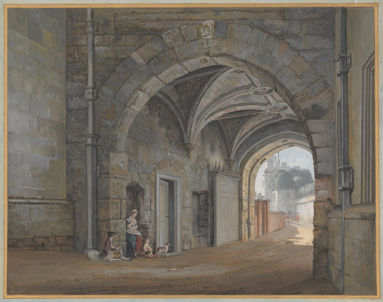 Kraliçe Elizabeth Kapısı by Paul Sandby
