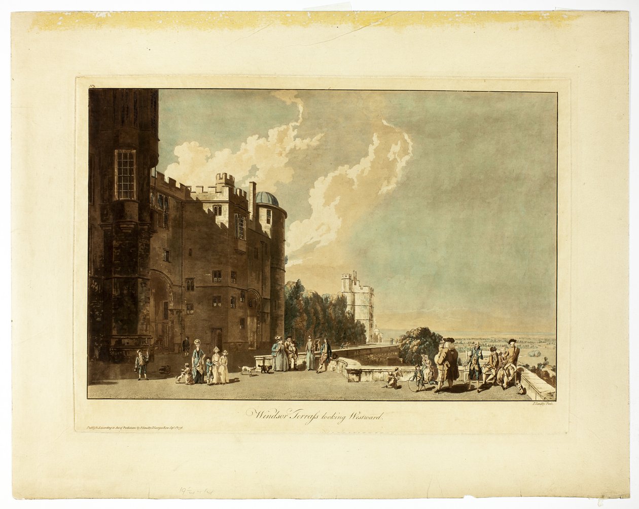 Windsor Terrace Batıya Bakıyor by Paul Sandby
