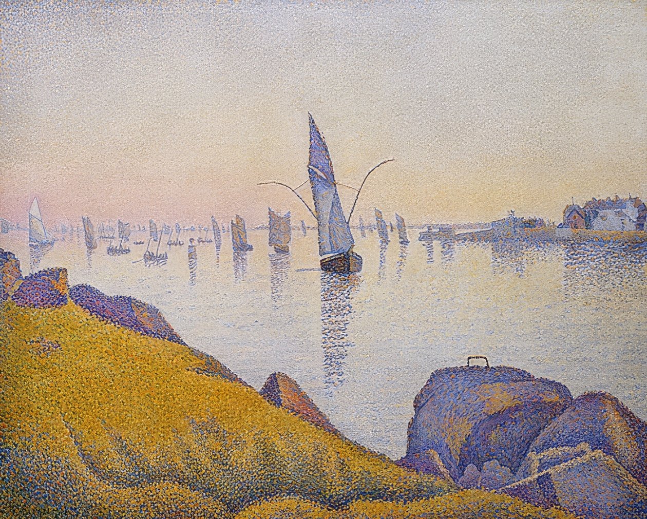 Abendruhe, Concarneau, Opus 220 (Allegro Maestoso). 1891 by Paul Signac