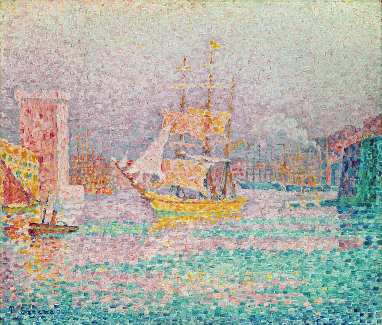 Marsilya Limanı, c.1906 by Paul Signac