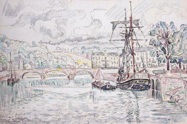 Hennebont by Paul Signac