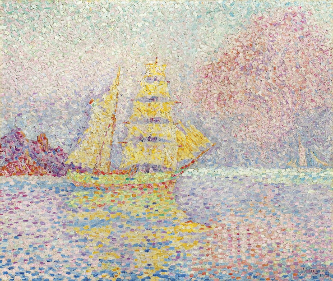 Agay'daki İtalyan brik, 1901 by Paul Signac