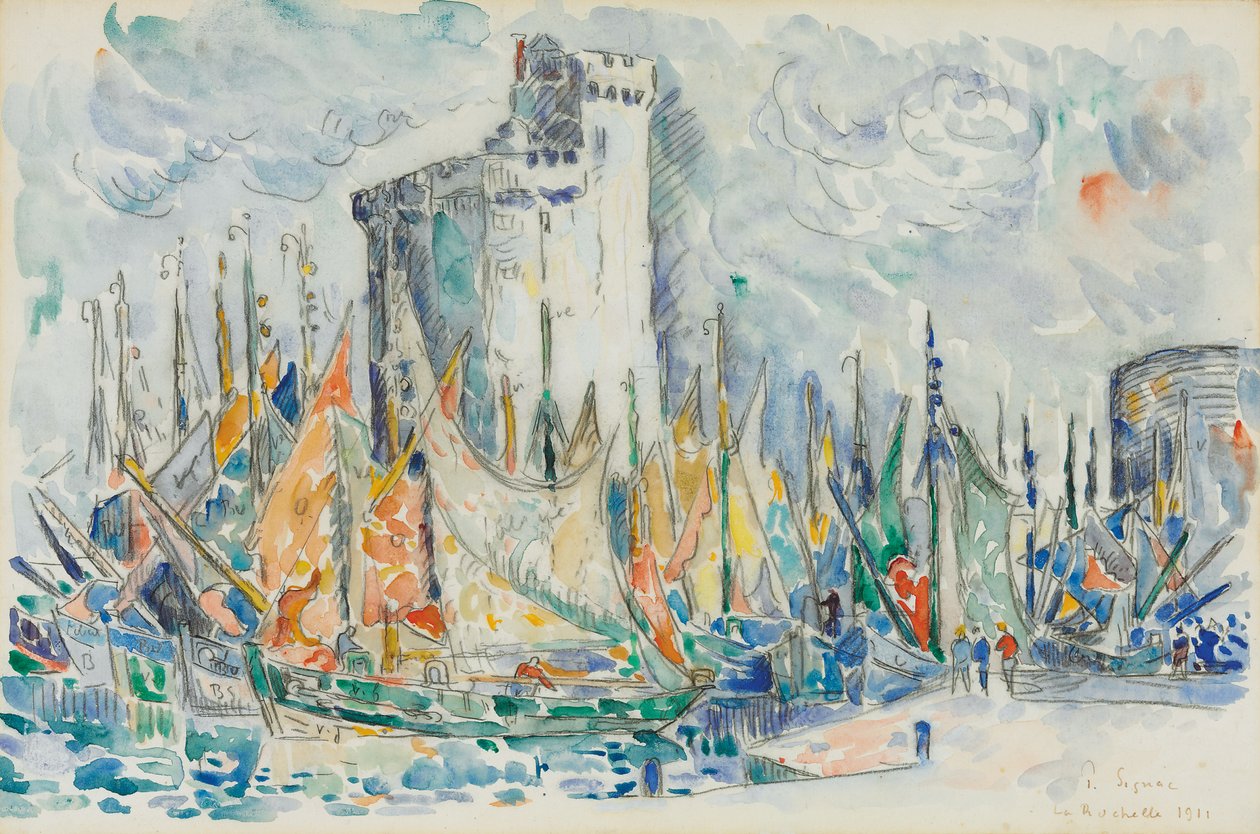 La Rochelle, 1911 by Paul Signac