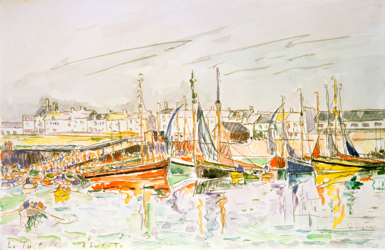 La Turballe, 1930. by Paul Signac