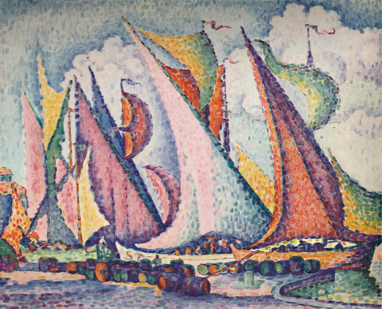 Akdeniz Yelkenli Tekneleri, 1923 by Paul Signac
