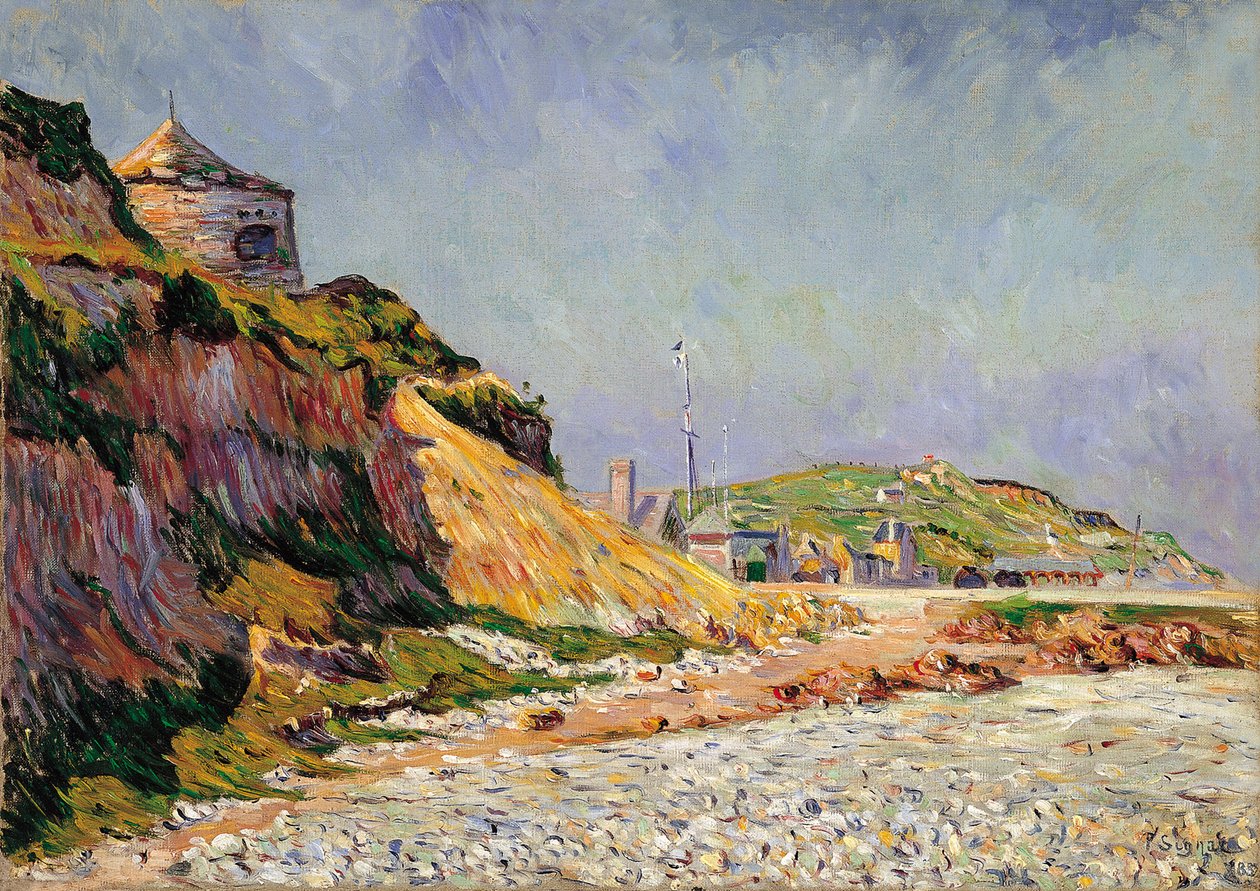 Port-en-Bessin, Plaj by Paul Signac