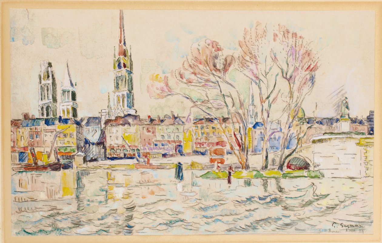Rouen, 1924 by Paul Signac