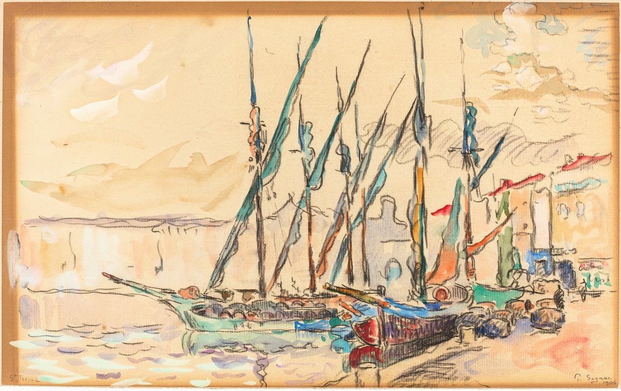 Aziz Tropez by Paul Signac