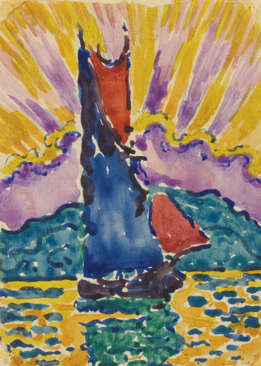 Sunset LÉventail, c. 1905 by Paul Signac