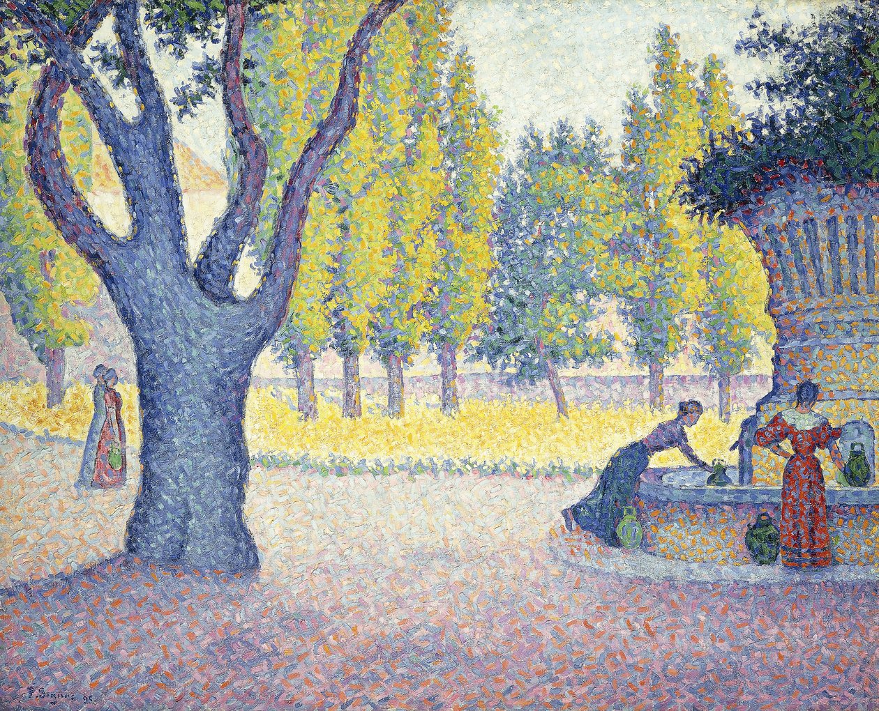 Fountain des Lices, St, 1895 by Paul Signac