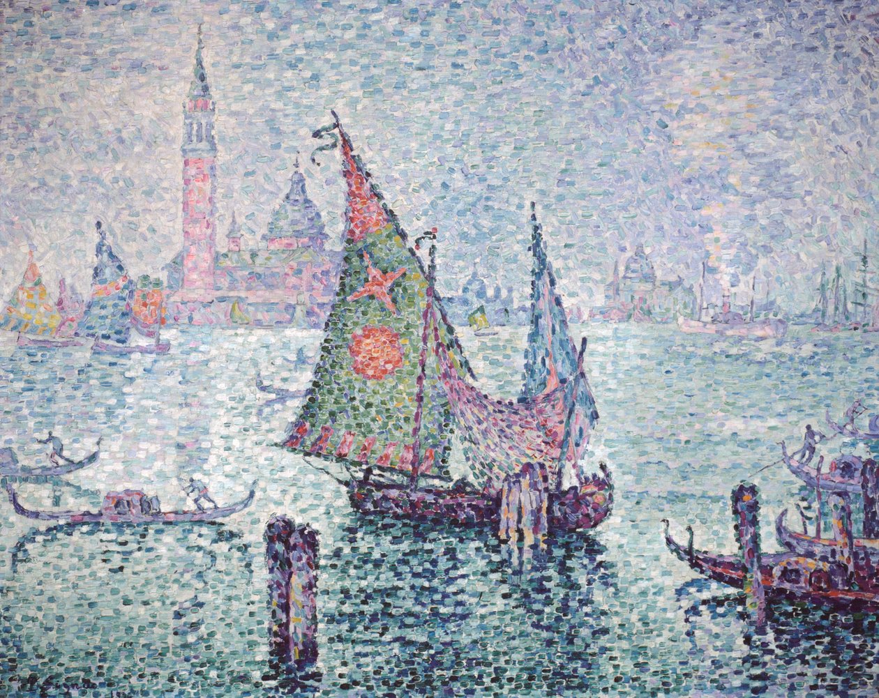 Yeşil Yelken, Venedik, 1904 by Paul Signac