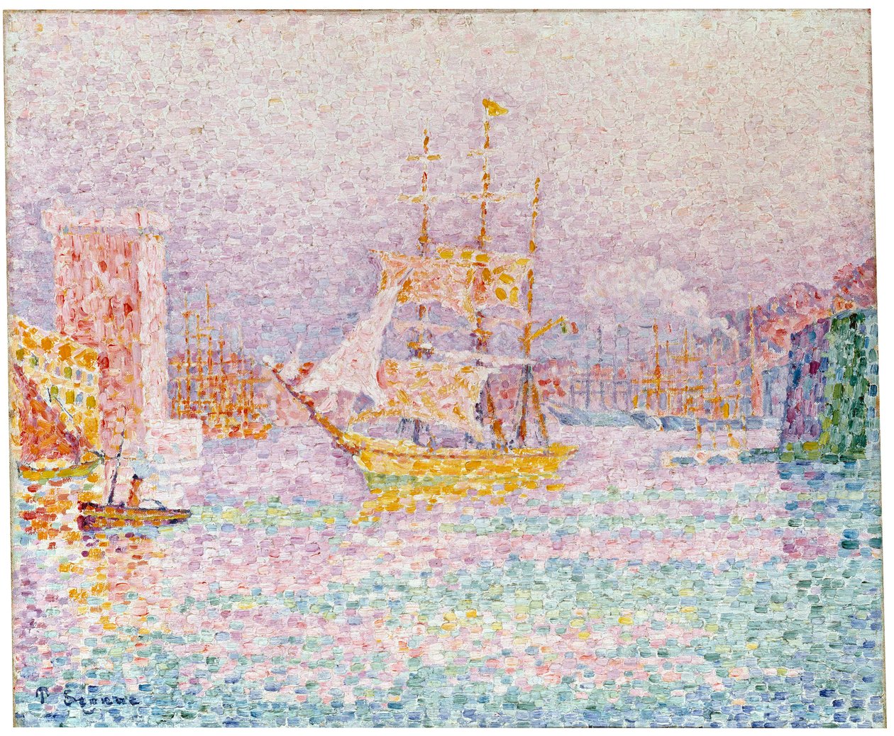 Marsilya Limanı, 1907. by Paul Signac