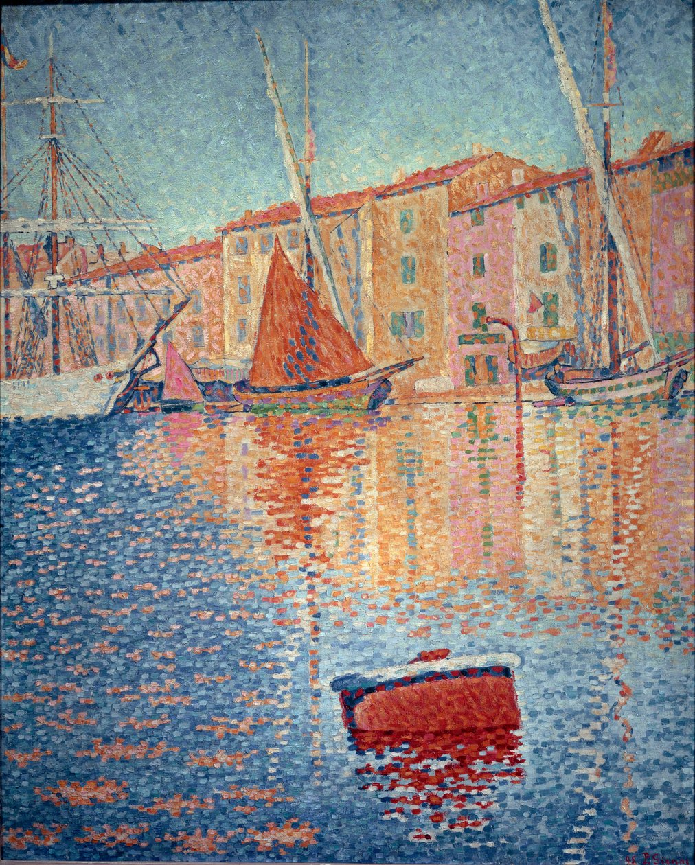 Kırmızı Şamandıra (Saint Tropez) by Paul Signac