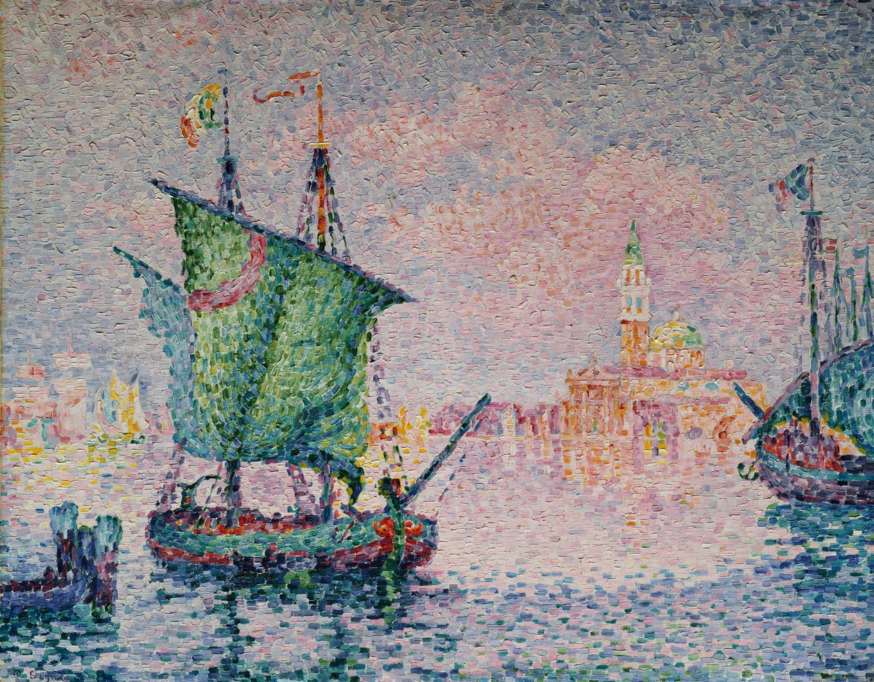 Venedik - Pembe Bulut by Paul Signac