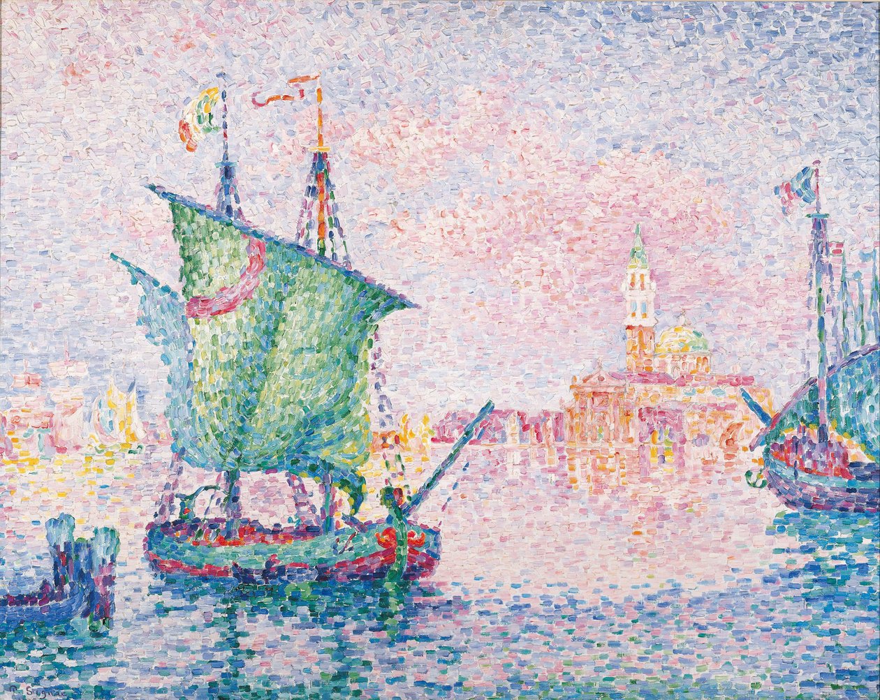 Venedik, Pembe Bulut, 1909 by Paul Signac