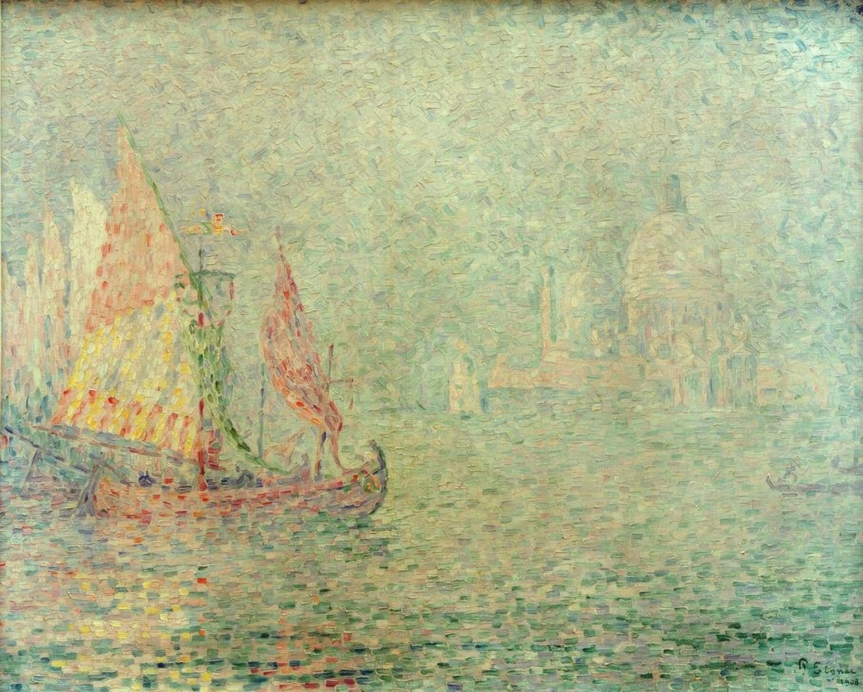 Venedik, sis by Paul Signac