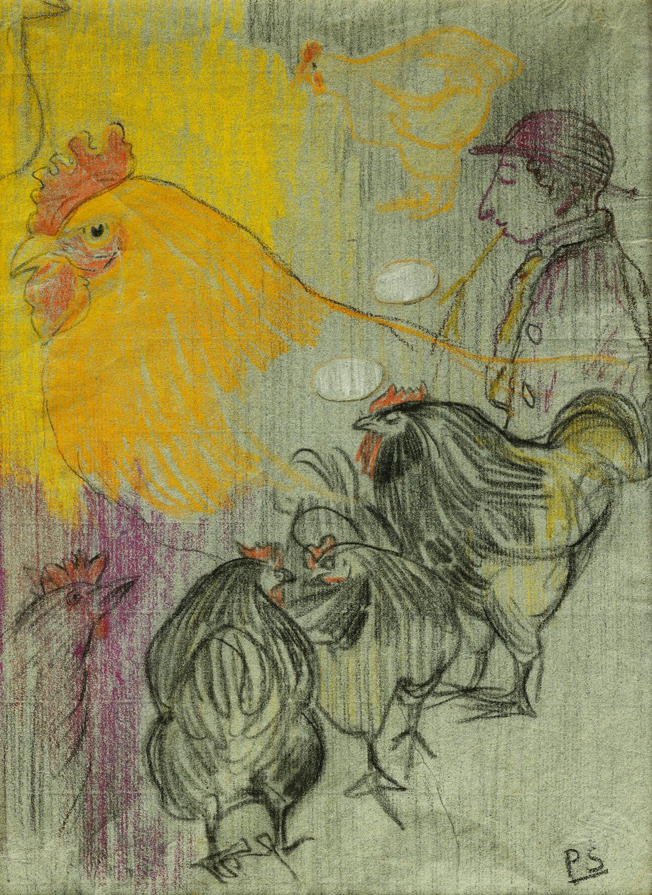 tavuklar; tavuklar, by Paul Sérusier
