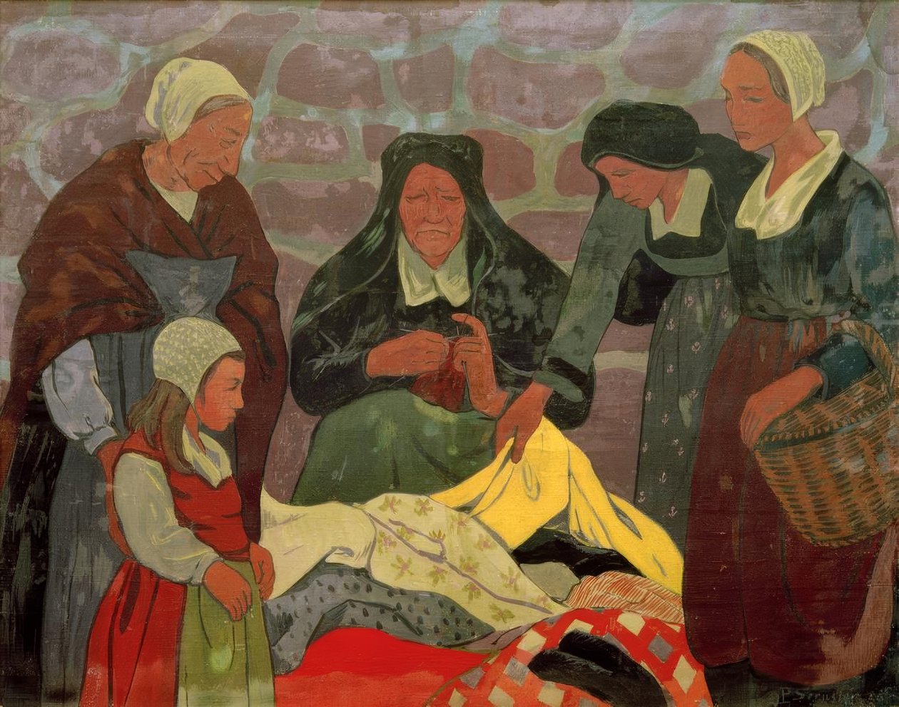 kumaş tüccarı by Paul Sérusier