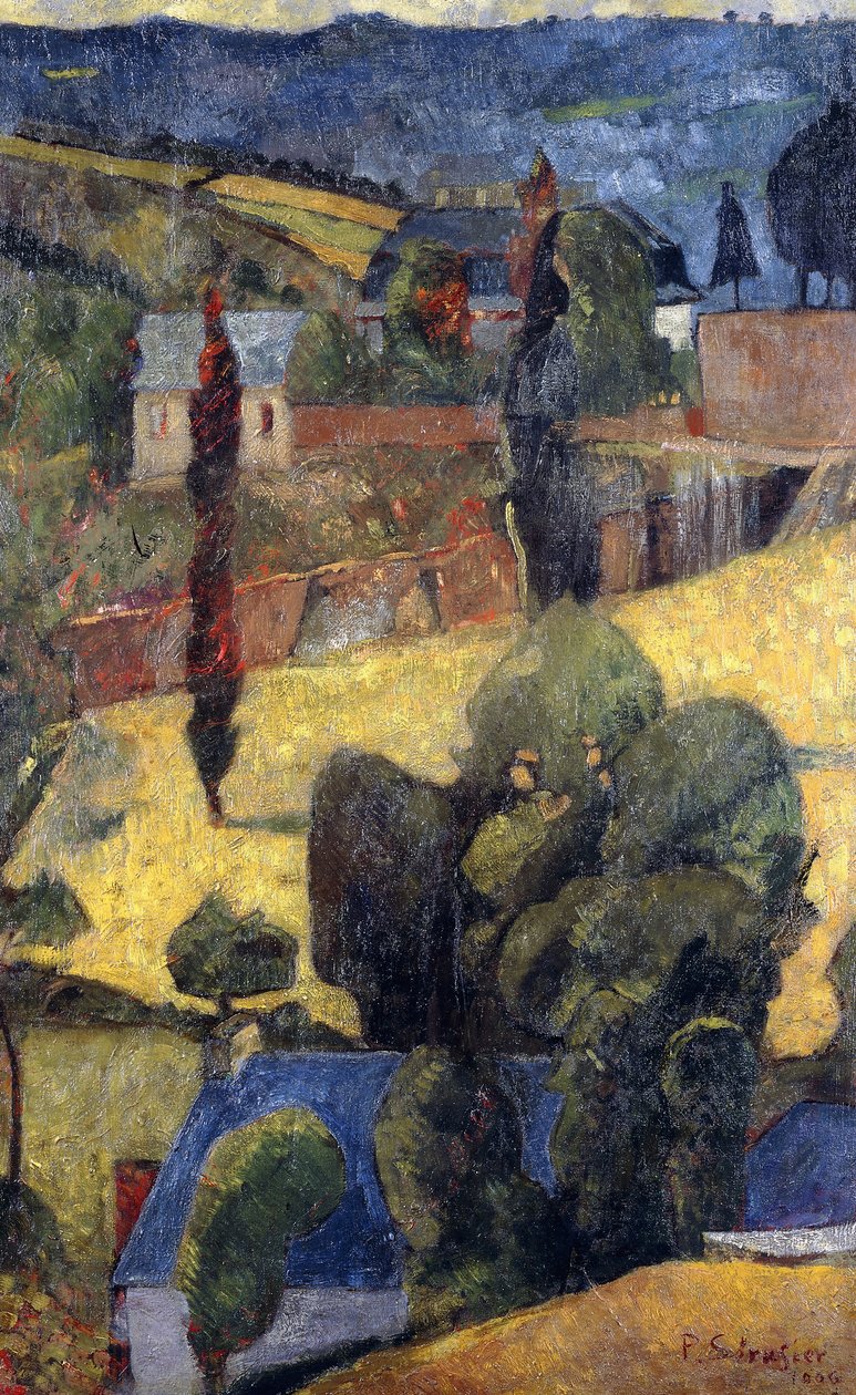 Manzara; Ödeme, 1906 by Paul Sérusier