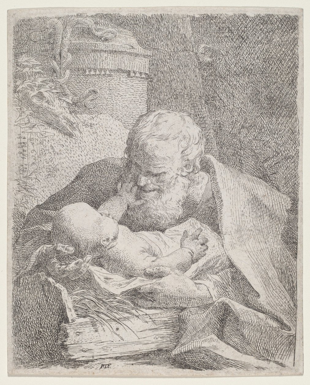 İsa Çocuk ile Aziz Joseph by Paul Troger