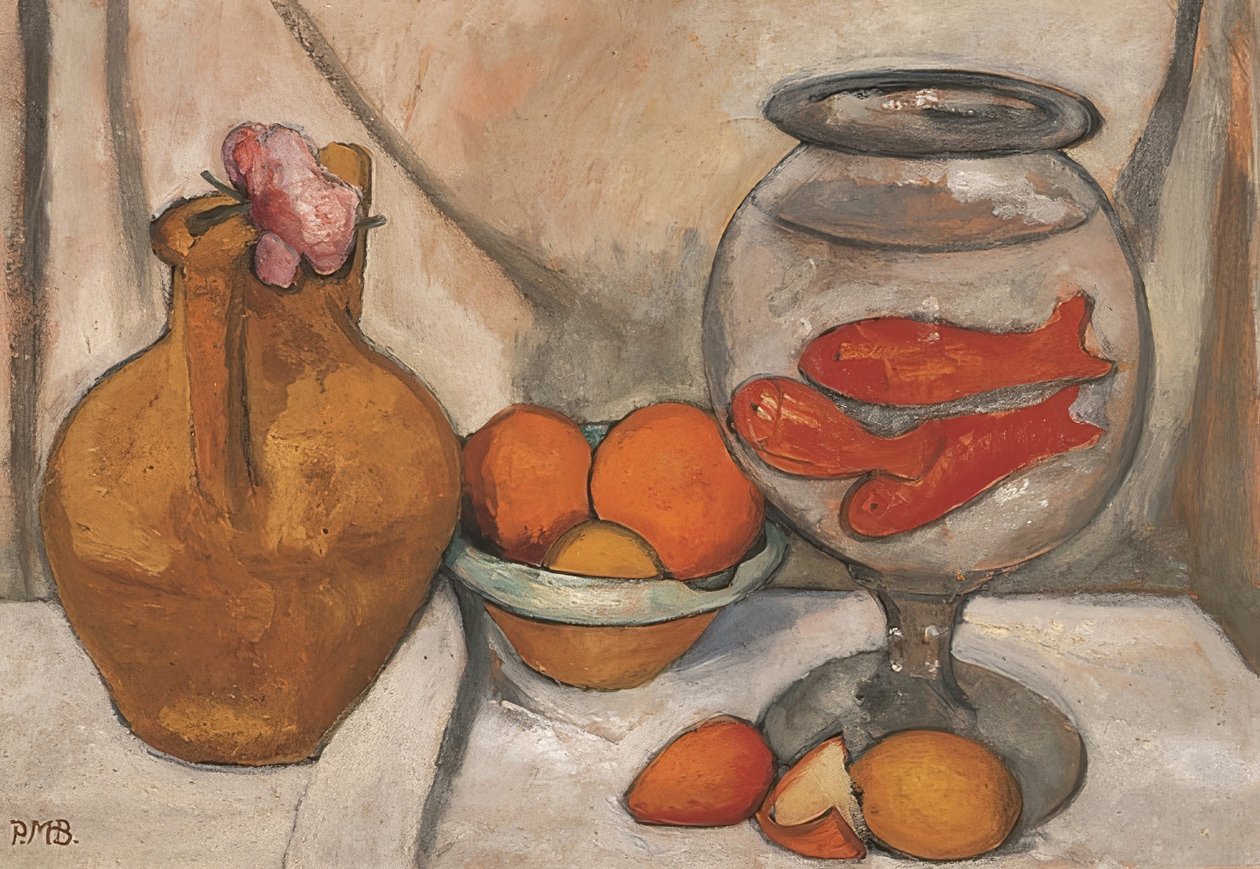 Akvaryum ile natürmort. 1906 by Paula Modersohn Becker
