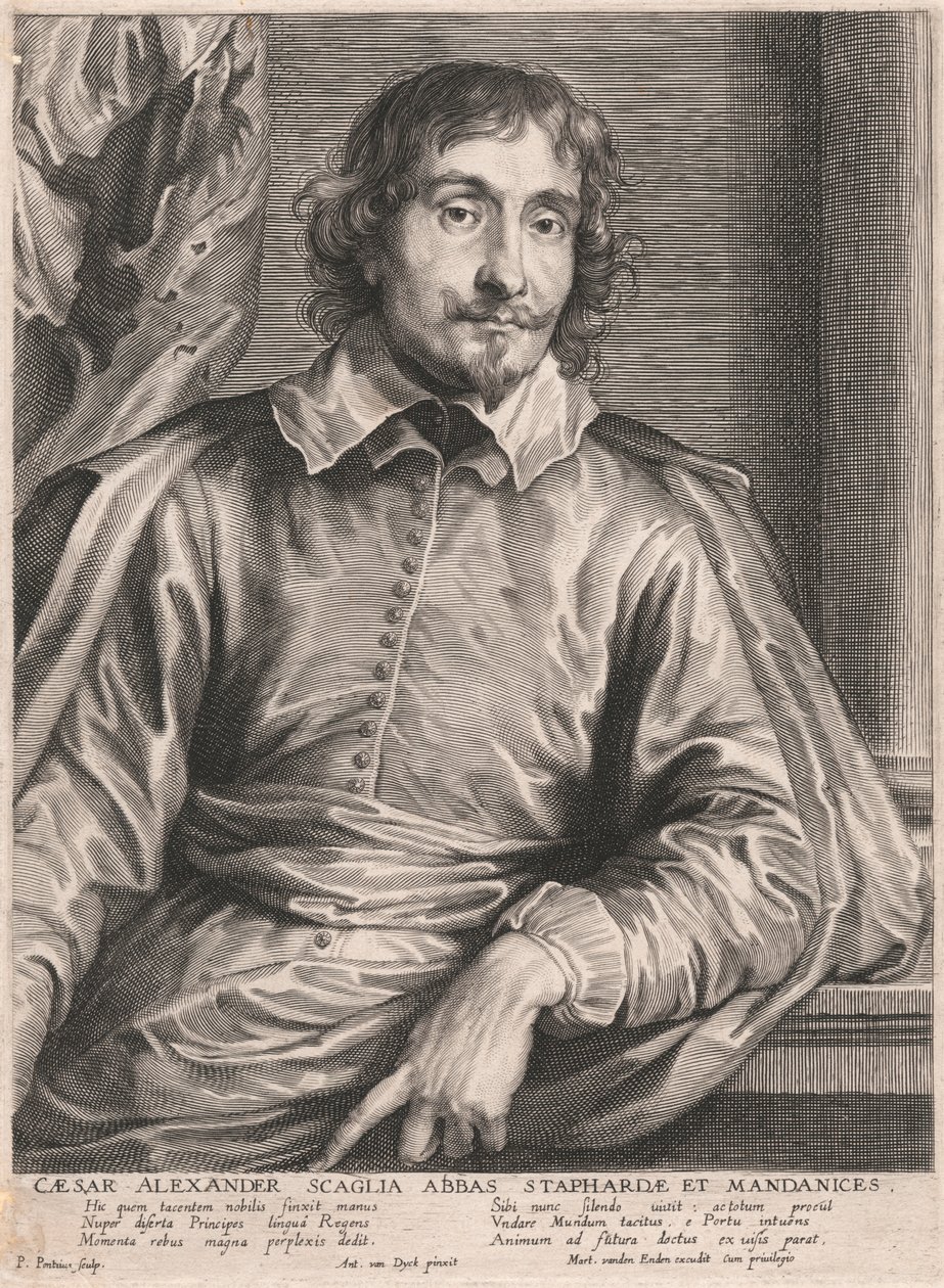 Cæsar Alexander Scaglia Staphardæ ve Mandanices Başrahibi by Paulus Pontius