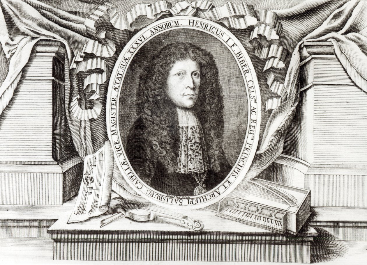 Heinrich Ignaz Franz von Biber (1644-1704) by Paulus Seel