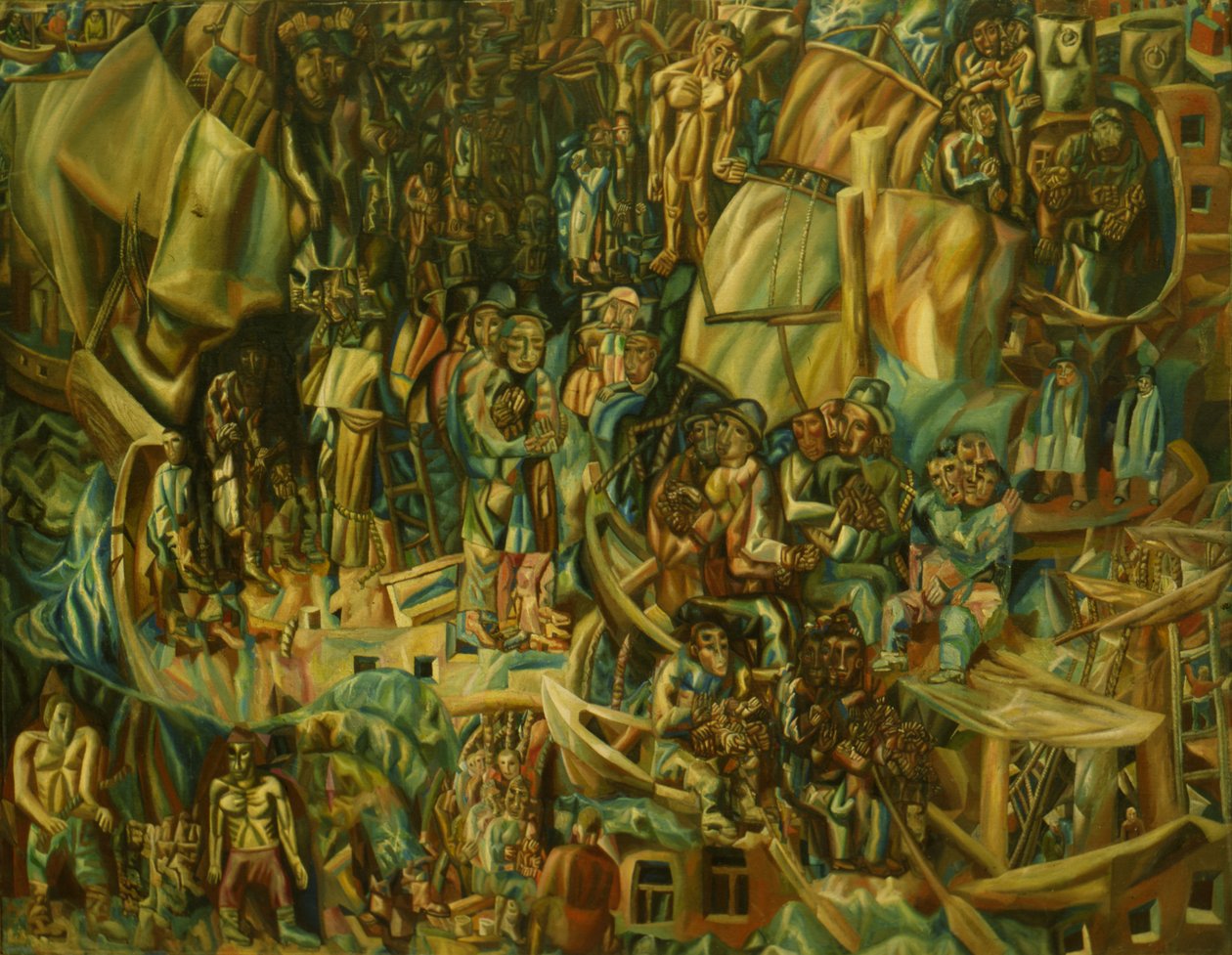 Kompozisyon. Gemiler, 1913-1915 by Pavel Nikolayevich Filonov