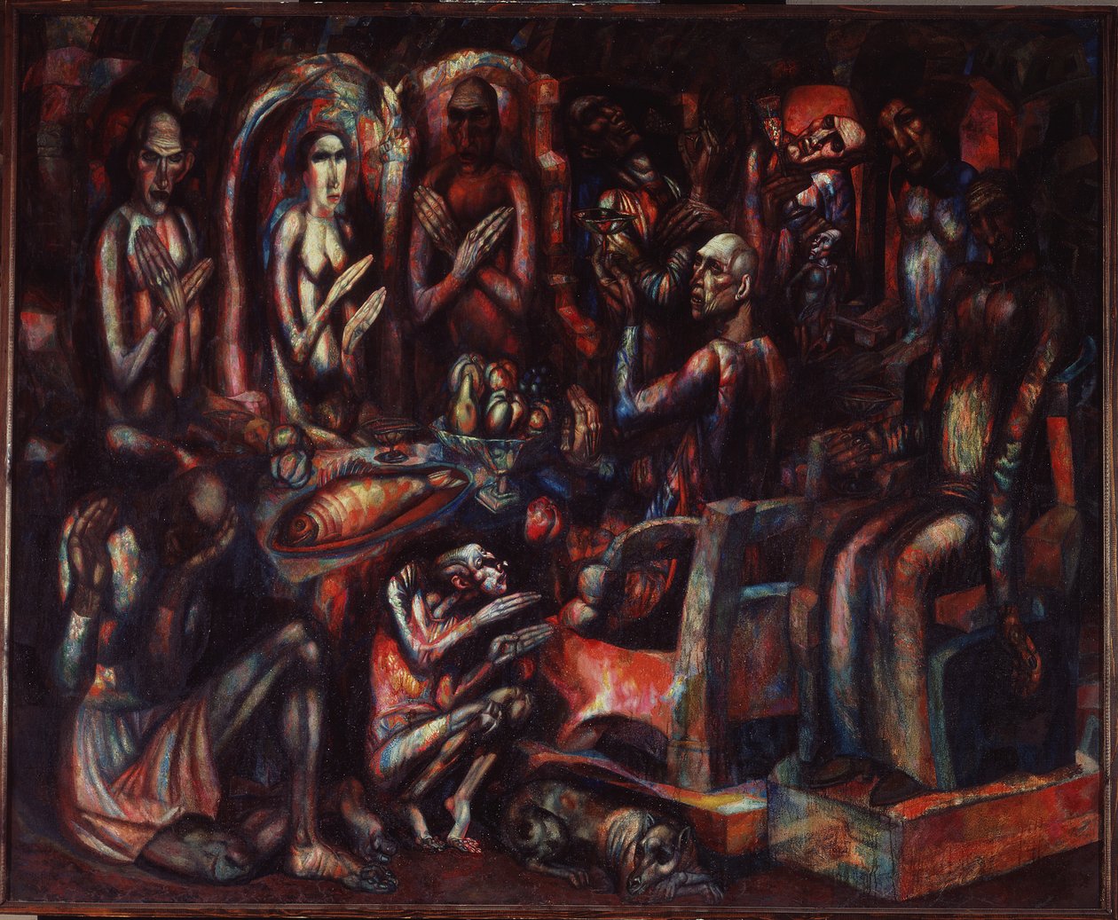 Kralların Bayramı, 1913 by Pavel Nikolayevich Filonov