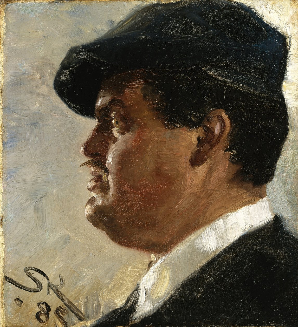 carl locher by Peder Severin Krøyer