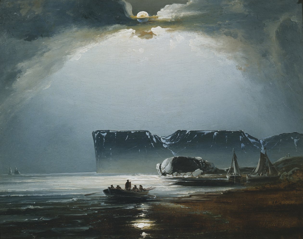 Kuzey Burnu (tuval üzerine yağlı boya) by Peder Balke