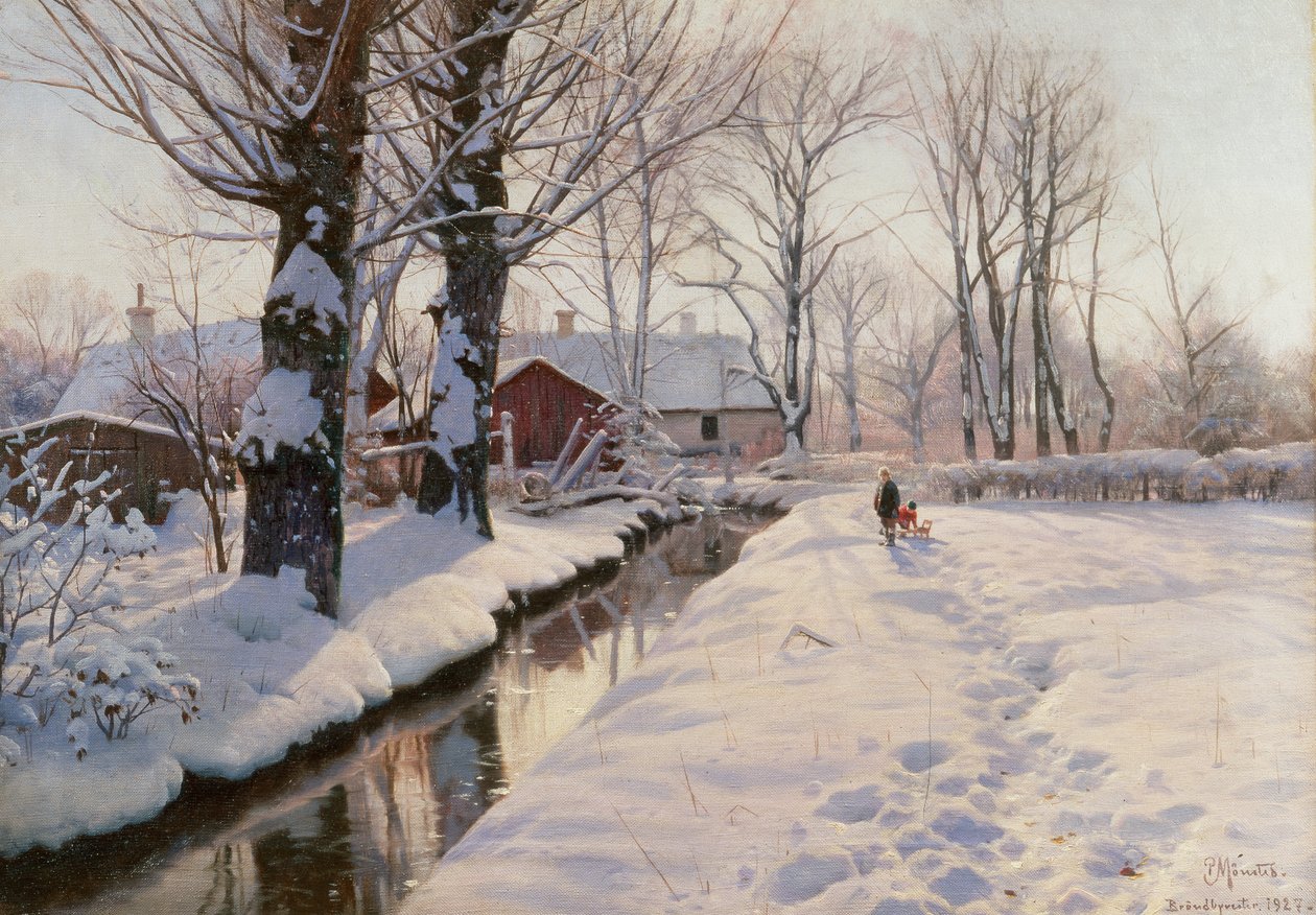 Ormanlık Bir Kış Manzarası by Peder Monsted