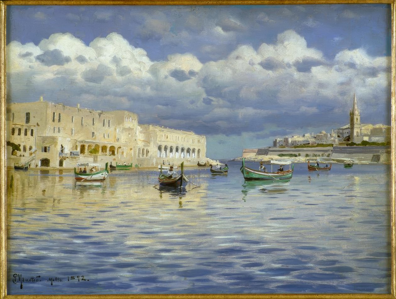 Malta limanında by Peder Monsted
